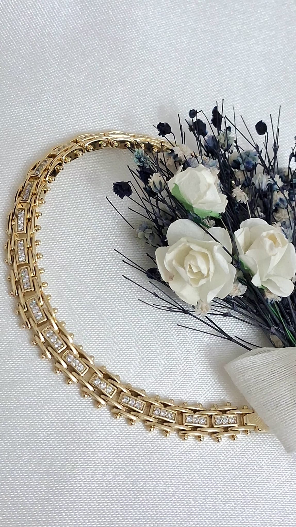 XUPING Bileklik - Kare Bağlantılı, Baget Taşlı